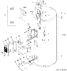 Part Location Diagram of WS31X22230 GE Control bezel