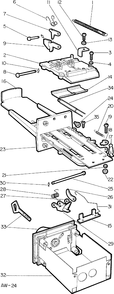 COIN CHUTE (LAUNDRY - DOUBLE) Diagram and Parts List for VW331C*118  General Electric Washer