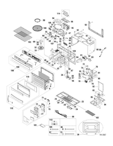 Part Location Diagram of WG02A01902 GE LABEL-COOKING GUIDE