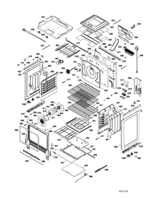 BODY PARTS Diagram and Parts List for PCS968DR2WW  General Electric Range