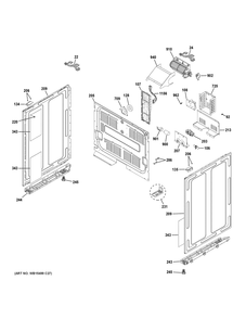 Body Parts Diagram and Parts List for CES750P2M4S1  General Electric Range