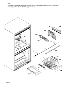 FZ BASKETS Diagram and Parts List for PNR20KGEBFBB  General Electric Refrigerator