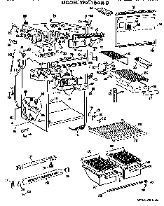Cabinet Parts Diagram and Parts List for TBX18AHB  General Electric Refrigerator