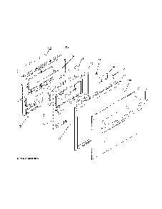 Door Diagram and Parts List for JRS06SK4SS  General Electric Wall Oven