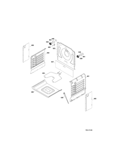 OVEN CAVITY Diagram and Parts List for PC2B930DET2WW  General Electric Range