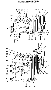 Doors Diagram and Parts List for TBX18CHB  General Electric Refrigerator