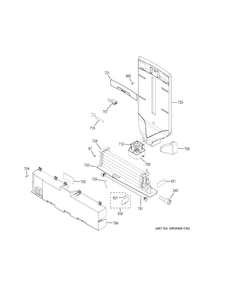 Fresh Food Section Diagram and Parts List for GFE28GSKCSS  General Electric Refrigerator