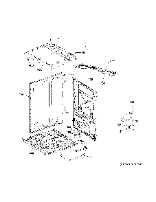 Cabinet & top panel Diagram and Parts List for GTD84GCSN1WS  General Electric Dryer