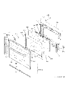 Lower Door Diagram and Parts List for JSS86SP7SS  General Electric Range