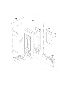 Control Parts Diagram and Parts List for JES1460DS3BB  General Electric Microwave