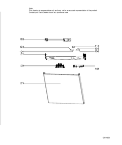 Part Location Diagram of WG04L04549 GE FILTER HANDLE
