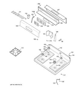 Part Location Diagram of WB07X22805 GE OVERLAY T09