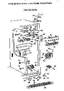 Fresh Food Section Diagram and Parts List for TFX30PRTABB  General Electric Refrigerator