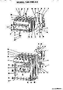 Doors Diagram and Parts List for TBX20DJB  General Electric Refrigerator