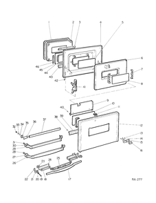 Part Location Diagram of WS01L08108 GE CRYSTAL WINDOW