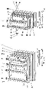 Doors Diagram and Parts List for TBF14SKD  General Electric Refrigerator