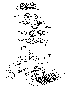 Unit Parts Diagram and Parts List for TBX21PKC  General Electric Refrigerator