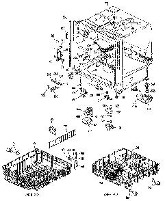 Tub Assembly Diagram and Parts List for GSD1200L05  General Electric Dishwasher