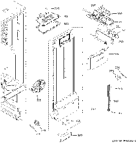 Fresh food section Diagram and Parts List for XNE25JSKNFSS  General Electric Refrigerator
