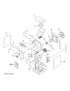 Part Location Diagram of WP26X21993 GE MAIN BOARD