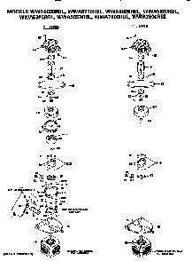 1 And 2 Speed Motor Diagram and Parts List for WWA5600RBLWW  General Electric Washer