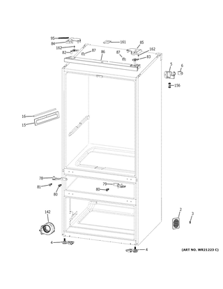 Part Location Diagram of WR55X31998 GE CEILING LED