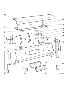 Part Location Diagram of WB2M2517 GE NO LONGER AVAILABLE