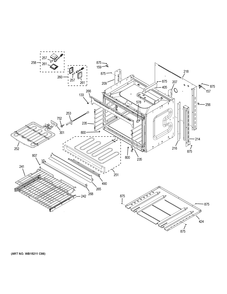 LOWER OVEN Diagram and Parts List for PK7500DF6WW  General Electric Wall Oven