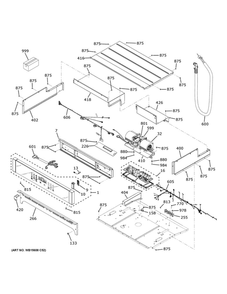 Control Panel Diagram and Parts List for JTD3000EN2ES  General Electric Wall Oven