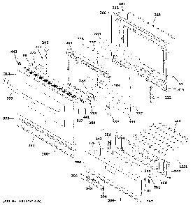 Door & drawer parts Diagram and Parts List for JGBS61DP1WW  General Electric Range