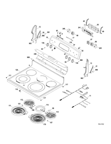 CONTROLS-COOKTOP Diagram and Parts List for JCBP790ST1SS  General Electric Range