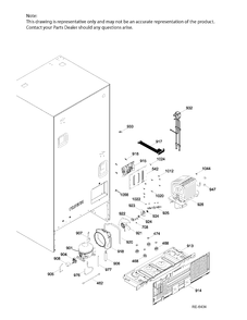SEALED SYSTEM & MOTHERBOARD Diagram and Parts List for GNE21DSKAKSS  General Electric Refrigerator