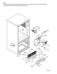FUNCTIONAL PARTS FZ Diagram and Parts List for PNE21KMKAKES  General Electric Refrigerator