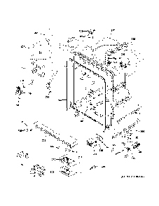 Body parts Diagram and Parts List for GDF530PGM3WW  General Electric Dishwasher