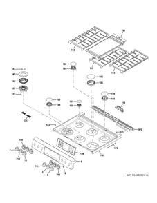 Part Location Diagram of WB03X28125 GE Knob assembly