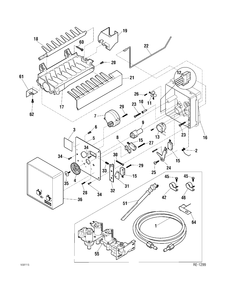 ICE MAKER KIT Diagram and Parts List for 33346-1  General Electric Refrigerator