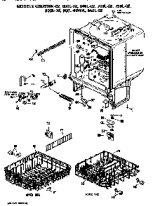 Part Location Diagram of WD21X603 GE SWITCH P.B.