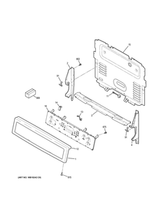 Control Panel Diagram and Parts List for PHB920BJ4TS  General Electric Range