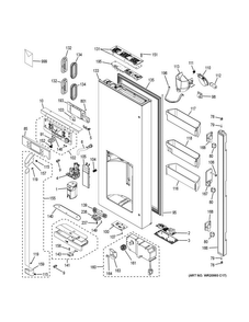 Part Location Diagram of 31-49043 GE Pm quick install guide