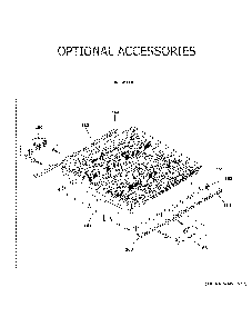 Optional accessories Diagram and Parts List for GDF530PGM3BB  General Electric Dishwasher