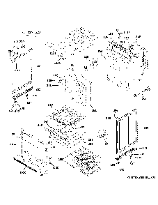 Body Parts Diagram and Parts List for CGS700P4M3W2  General Electric Range
