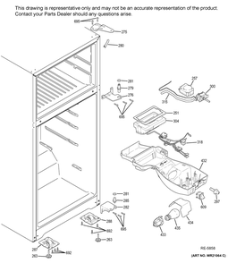 Ff Section Diagram and Parts List for JCBS660SF2SS  General Electric Refrigerator