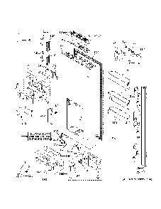 Dispenser Door Diagram and Parts List for CYE22TP2MGS1  General Electric Refrigerator