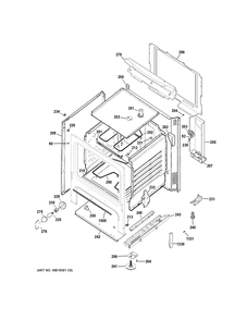 Part Location Diagram of WS01A01235 GE BRACKET KNOKOUT