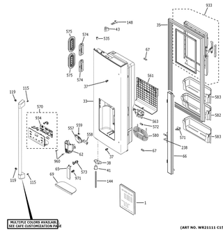 Part Location Diagram of 49-1000212 GE Pm Quick Owners Manual