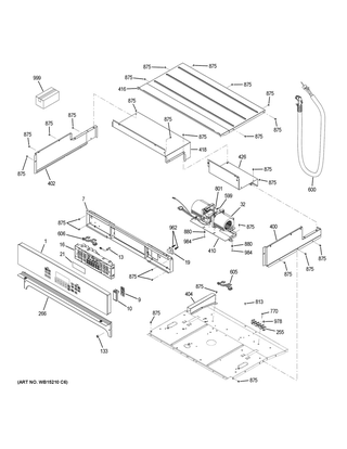 Part Location Diagram of 31-11087 GE Pm Install Instructions