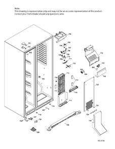 FZ FUNCTIONAL PARTS Diagram and Parts List for GSRC3QGXHFBB  General Electric Refrigerator