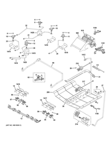 Part Location Diagram of WB18X28758 GE Harness switches