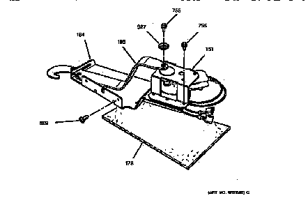 Door Lock Diagram and Parts List for JSP39WV2WW  General Electric Range