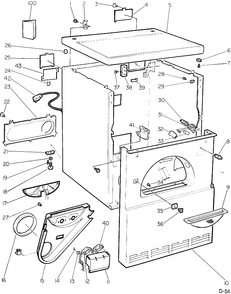 Part Location Diagram of WE6M123 GE NO LONGER AVAILABLE